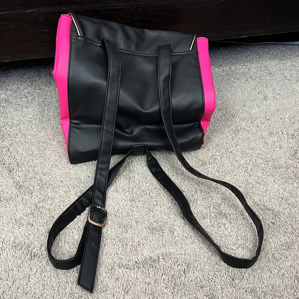 Juicy Couture Black and Pink Backpack - EUC - Picture 3 of 5